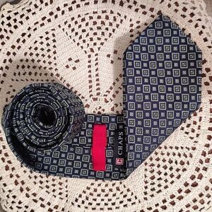 Chaps Ralph Lauren Green Blue Silk Mens Tie